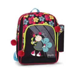 Nici 17043 Schul-Rucksack & Schlamper Jolly Mäh Schaf Jolly Yuna Schwarz-bunt