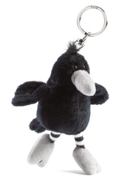 Nici 29141 Schlüsselanhänger Schwarzer Rabe 10cm Simsalabeans Plüsch