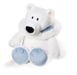Nici 34726 Eisbär Mit Kapuze 15cm Plüsch Kuscheltier Schlenker White World