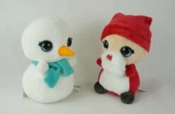 Nici 40300 Nicidoos Schneemann & Weihnachtsmann / Nikolaus Set 16cm Plüsch