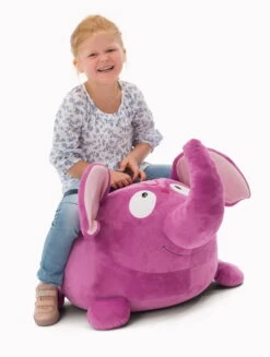 Nici 41342 Sitzkissen Lila Elefant Curcuma Jolly Mäh Yoga Sitztier Plüsch 64cm