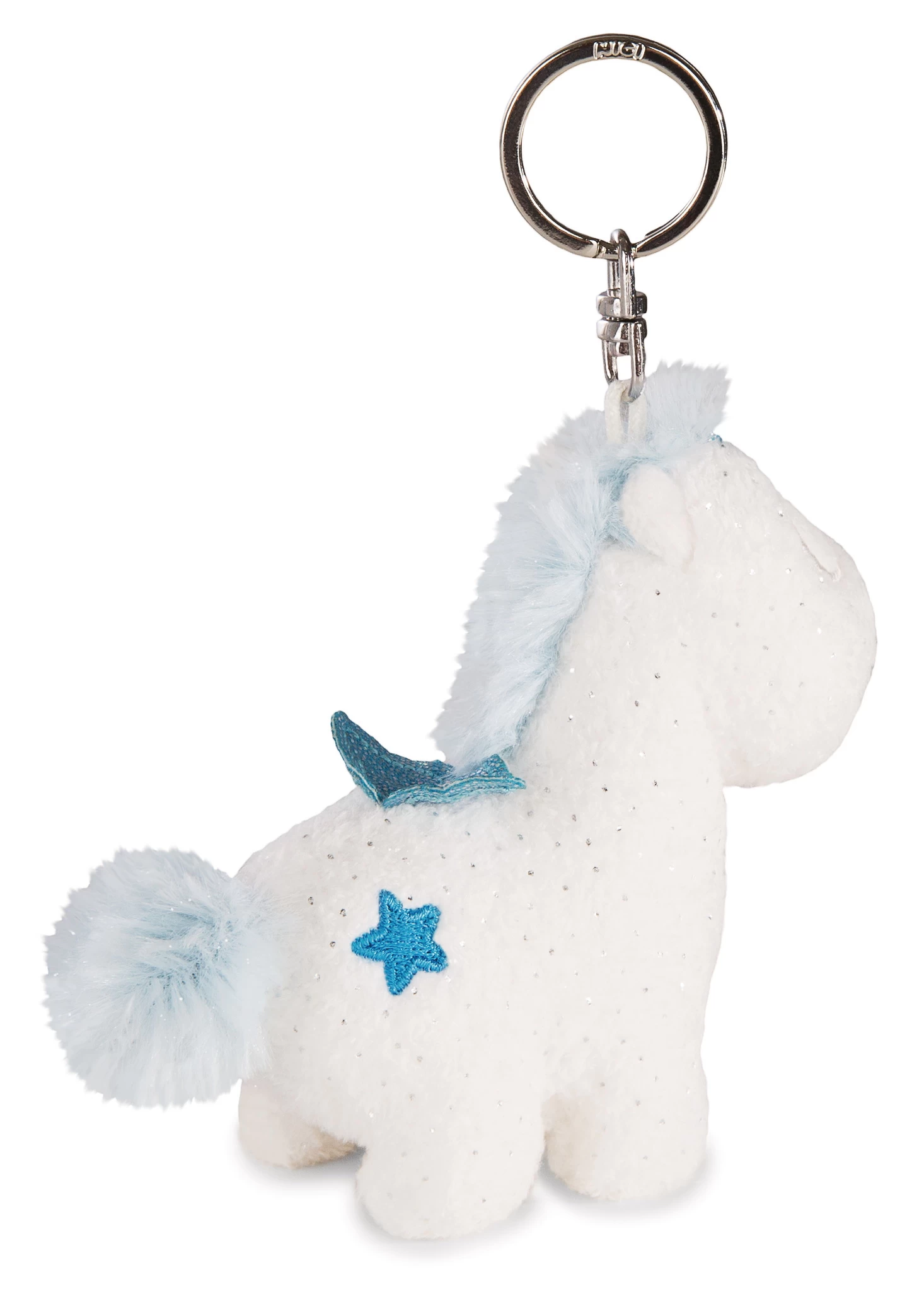 Nici 43251 Schlüsselanhänger Einhorn-Baby Theolino glitzernd ca 10cm Plüsch