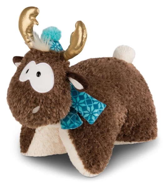 Nici 44127 Kuscheltier-Kissen 2-in-1 Rentier Reny Heart 40x30cm Plüsch Winter