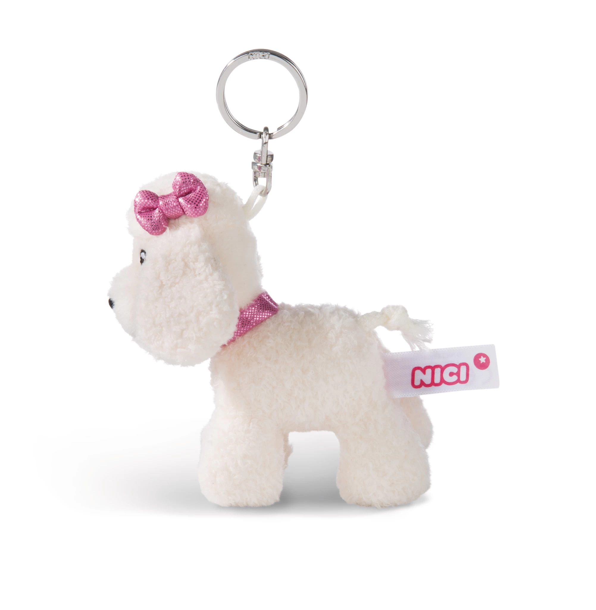 Nici 44260 Schlüsselanhänger weißer Pudel ca 10cm Plüsch Jolly Journey in Paris
