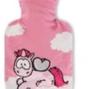 Nici 44371 Wärmflasche Einhorn Pink Harmony 500ml Theodor & Friends 24x16cm