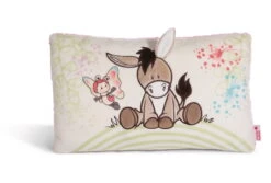 Nici 48576 Kissen Esel Und Schmetterling Mit 3D-Element Plüsch Hello Spring