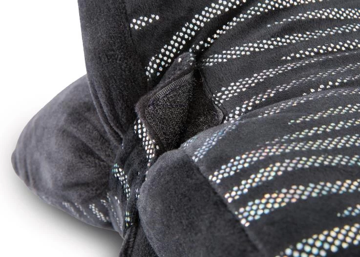 Nici 44958 Kuscheltierkissen schwarz-silbernes Einhorn Starlight Mystery 40x30cm