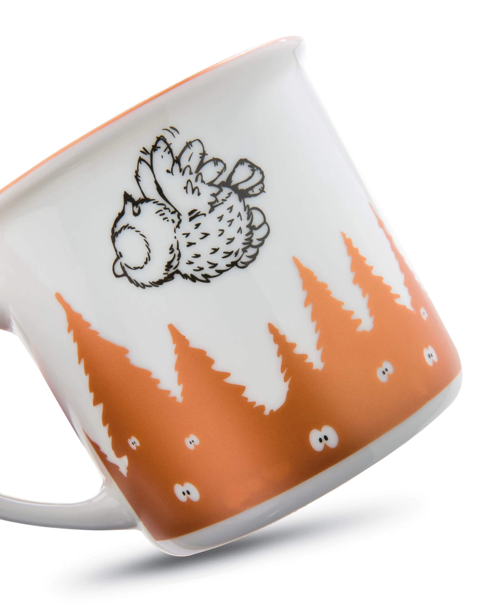 Nici 45019 Porzellantasse metallic "Ich befürchte ich bin wach" Eule Kaffeetasse