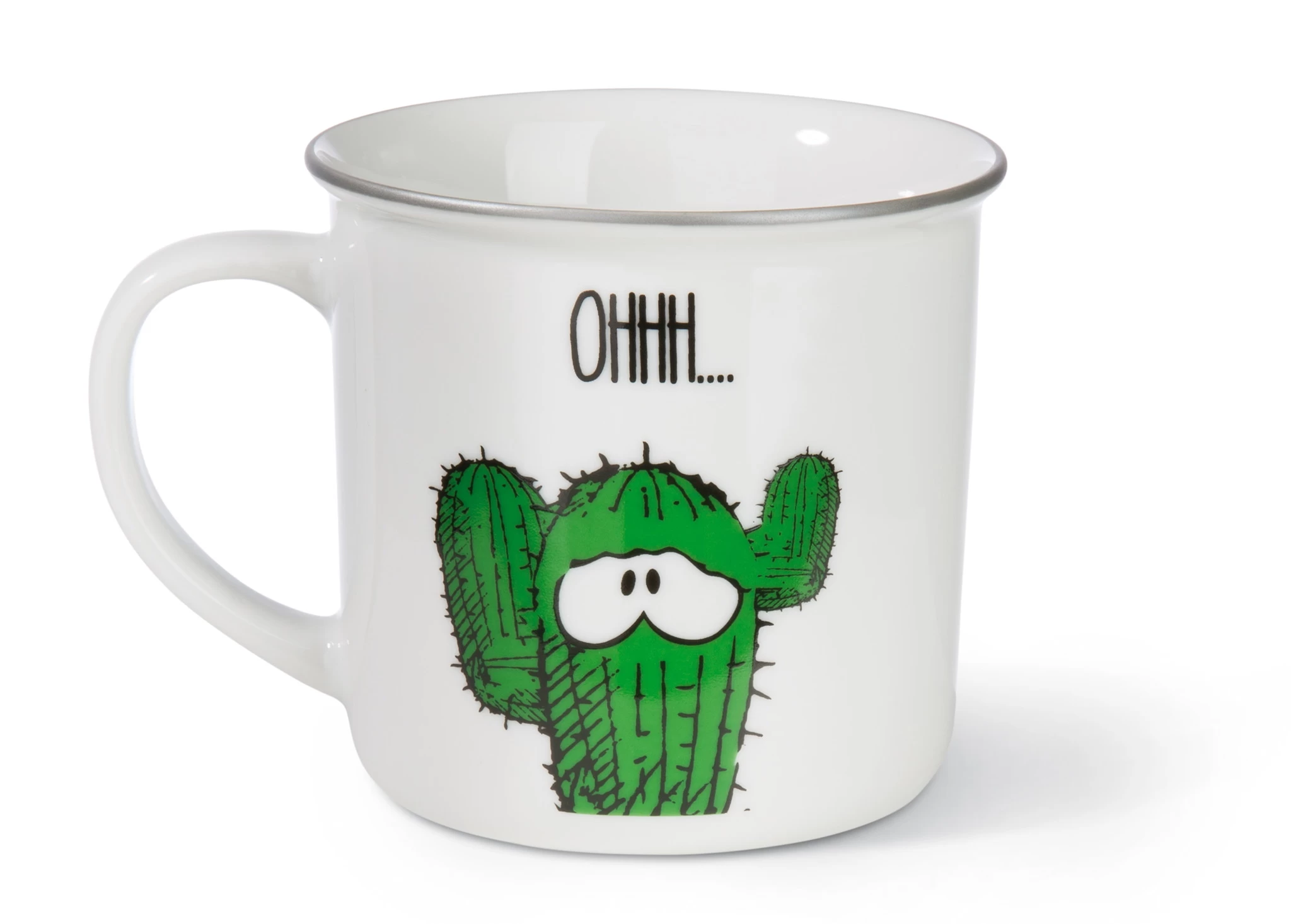 Nici 45023 Porzellantasse metallic 'If you`re happy..." Kaffeetasse Teetasse