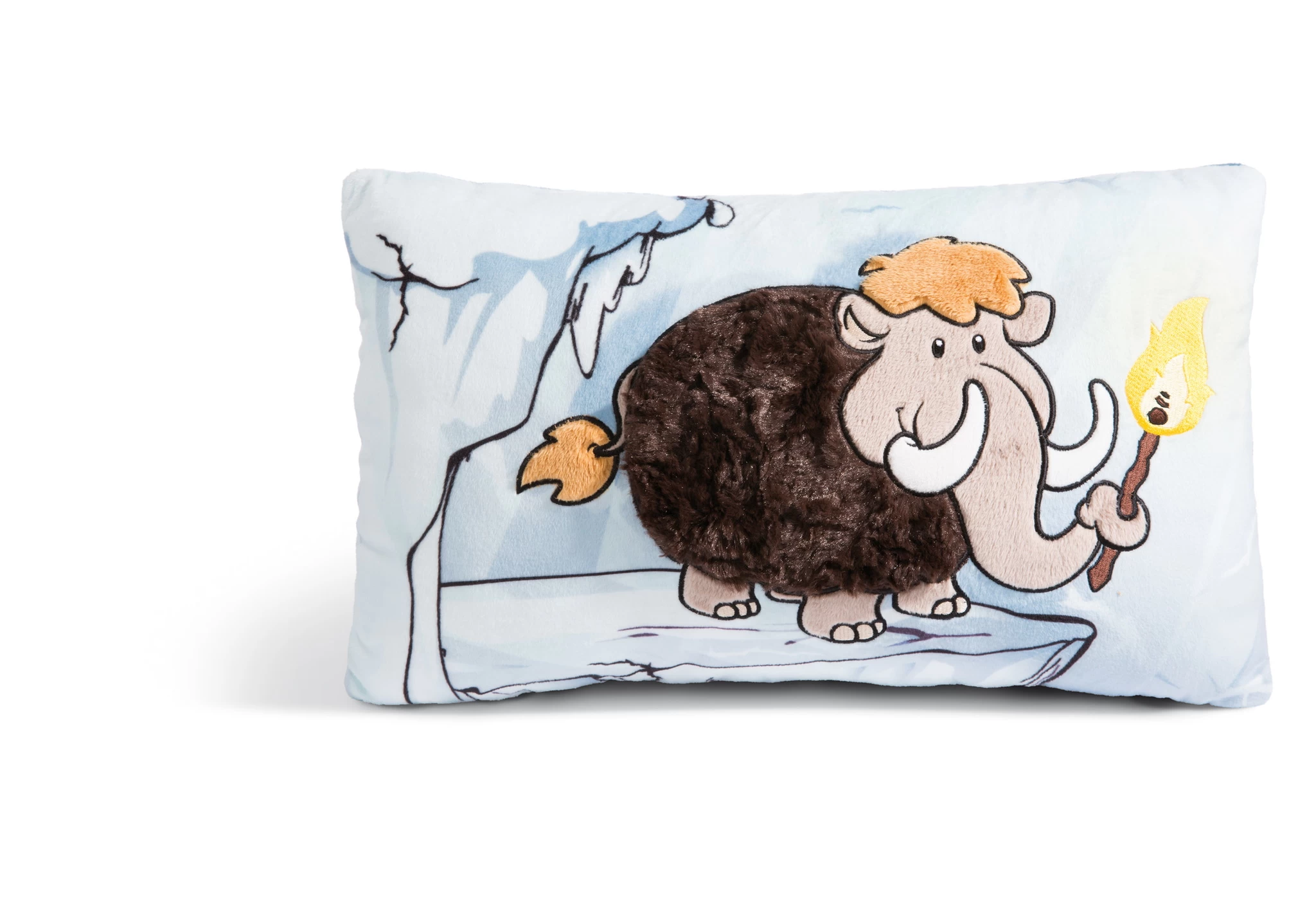 Nici 48398 Kissen Mammut Elke rechteckig ca 43x25cm Stone Age Plüsch