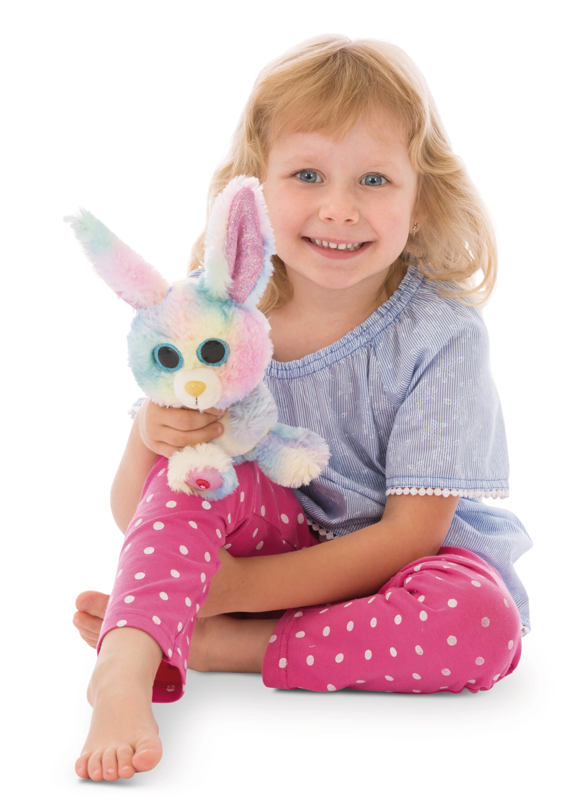 Nici 45561 Glubschis Hase Rainbow Candy ca 15cm Plüsch Kuscheltier