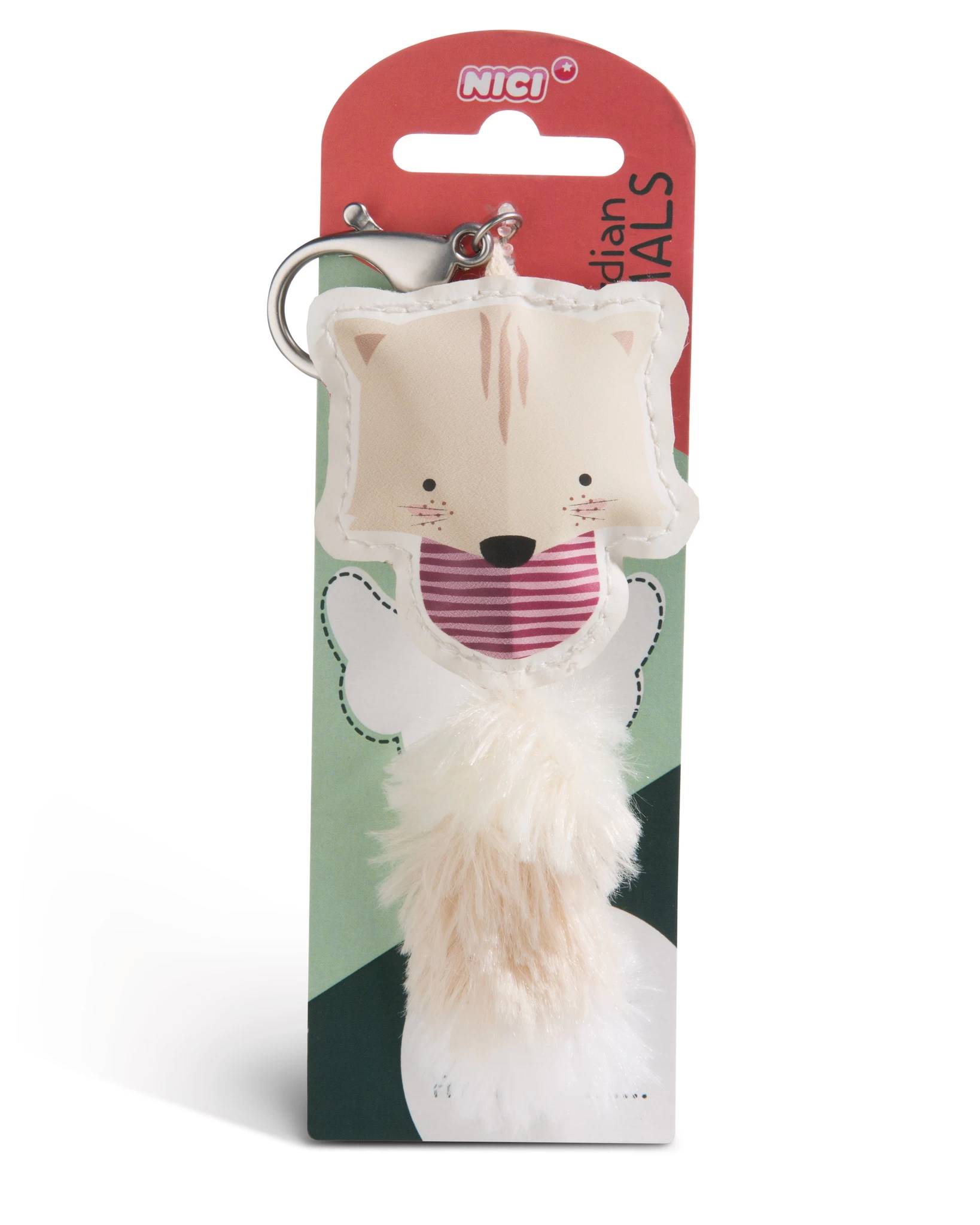 Nici 45580 Guardian Animals Katze beige 12cm Taschenanhänger Kunstleder