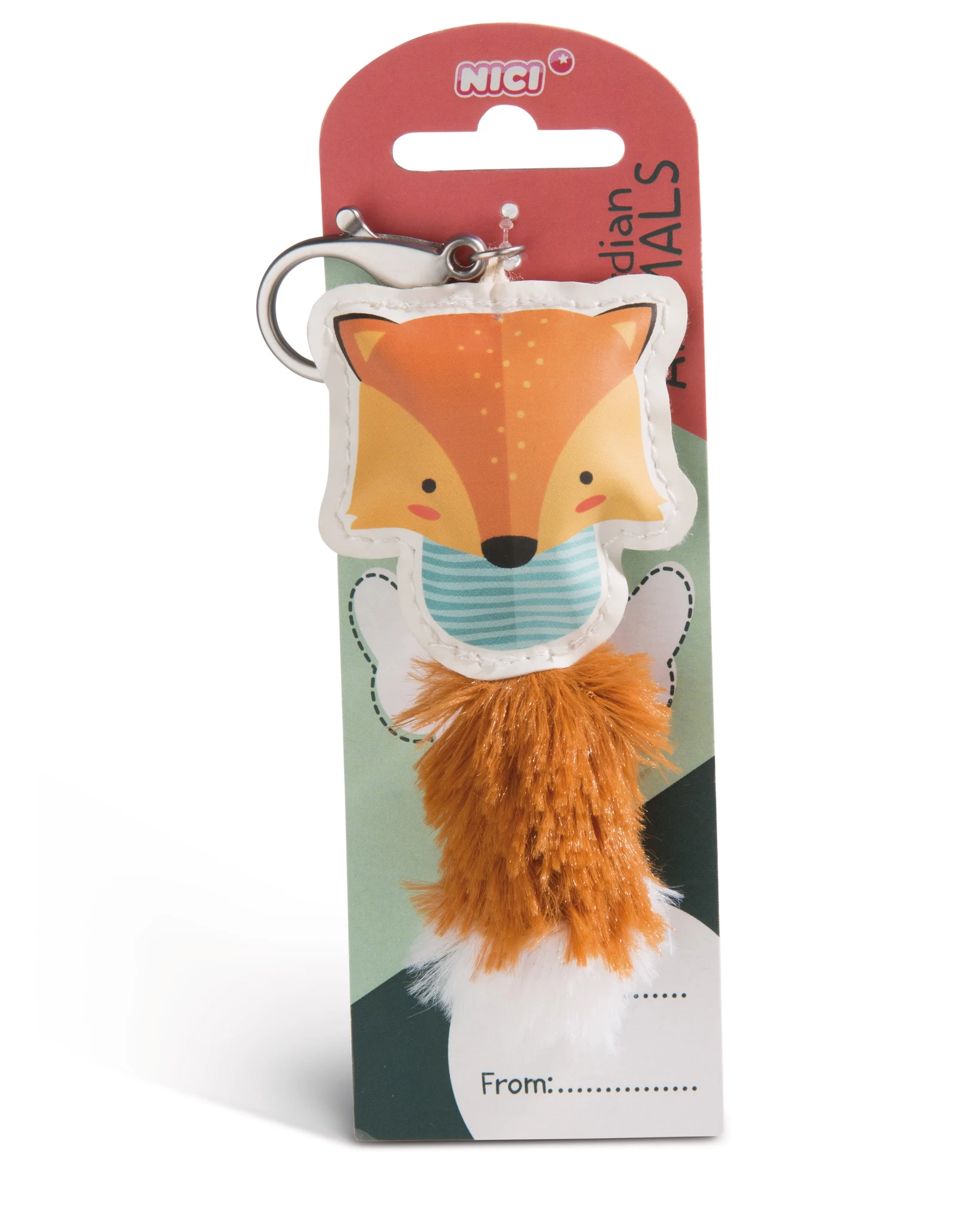 Nici 45583 Guardian Animals Fuchs braun 12cm Taschenanhänger Kunstleder
