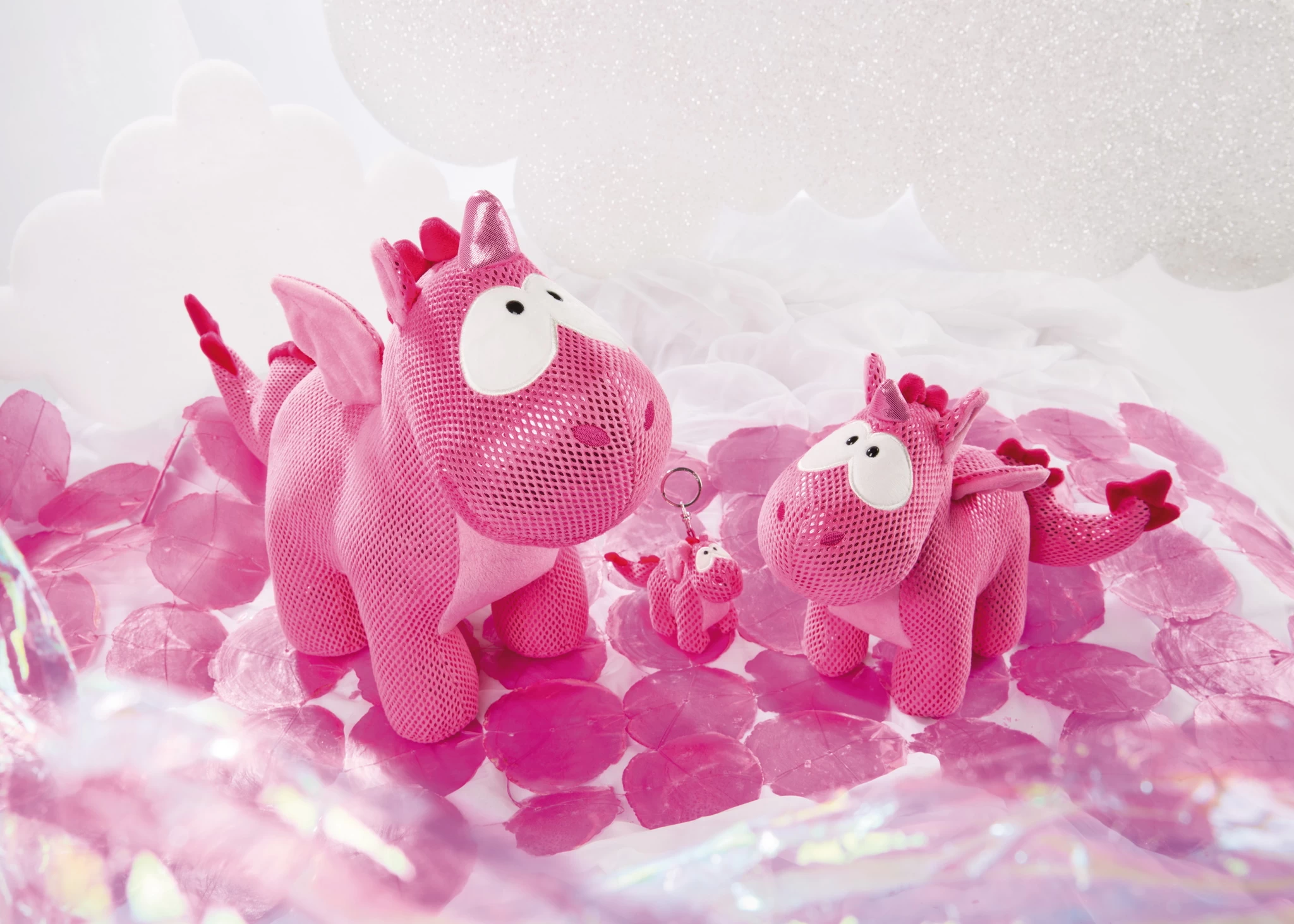 Nici 45696 Einhorn-Drache Ruby de la Rosa 13cm stehend Plüsch Kuscheltier