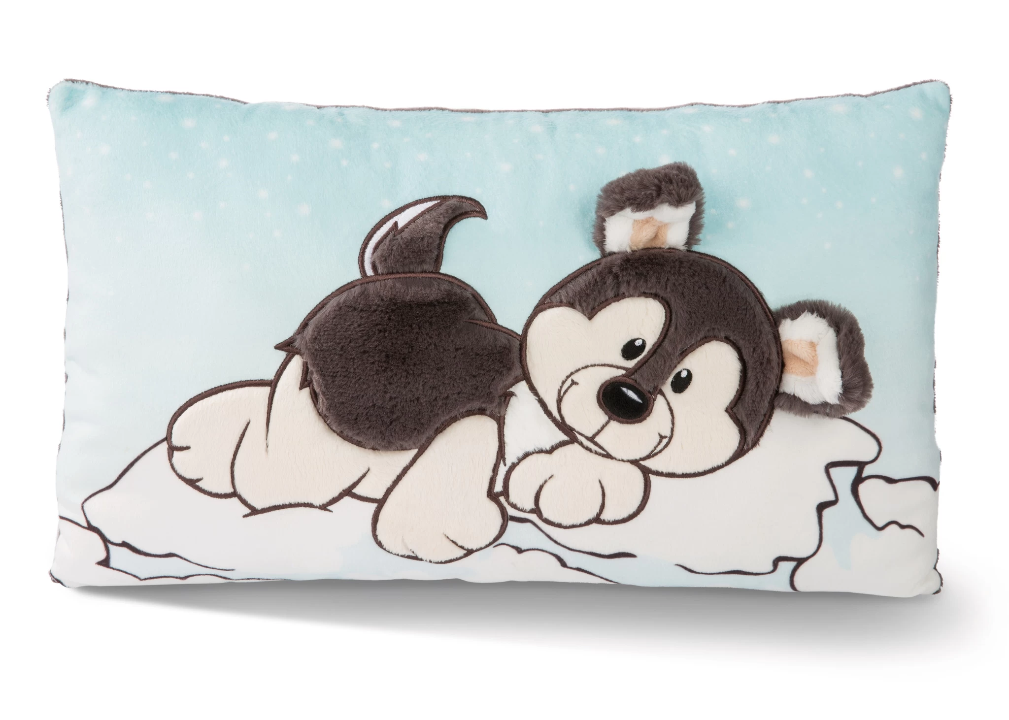 Nici 48577 Kissen Husky Swante rechteckig 43x25cm Plüsch Winter Adventure