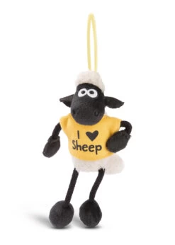 Nici 45800 Shaun Das Schaf Mit T-Shirt Anhänger Loop 10cm Plüsch - I Love Sheep