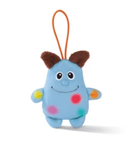 Nici 46101 Moffini Schoko Blau Mit Loop 8cm Plüschmonster Kuscheltier