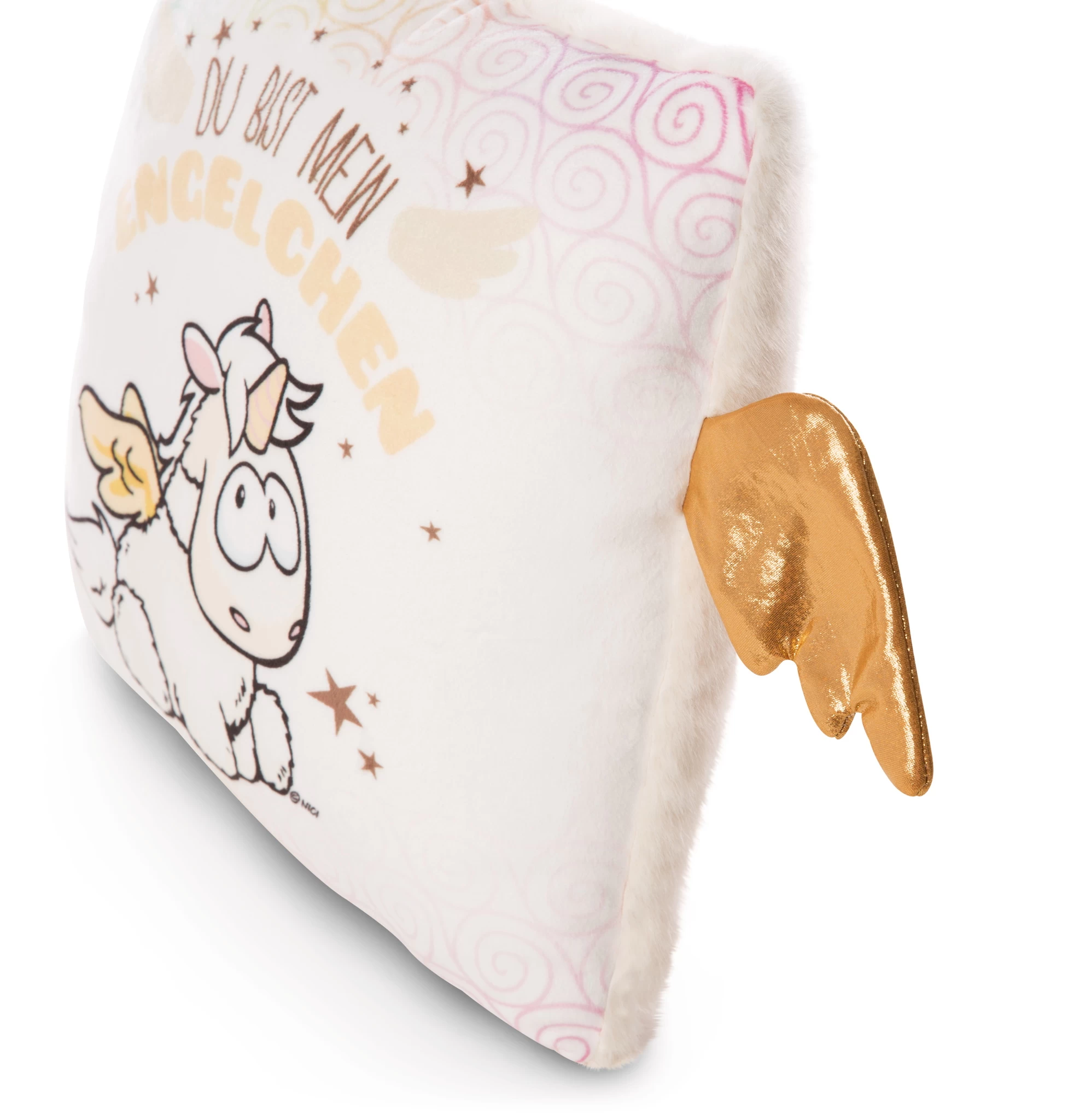 Nici 46557 Kissen Einhorn-Engel Angelia 30x30cm Plüsch Du bist mein Engelchen