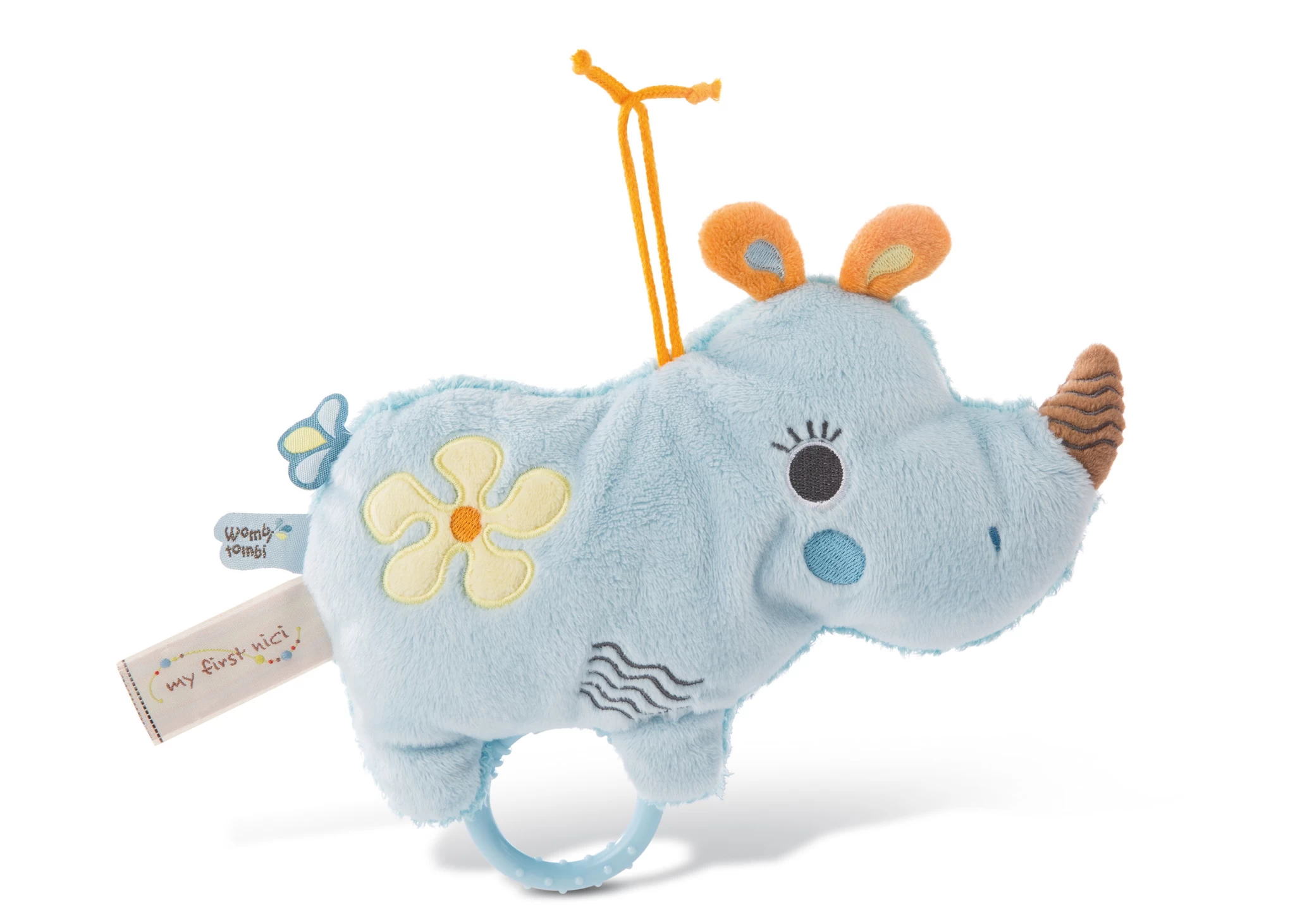 Nici 46579 Wombitombi Spieluhr 2D Nashorn Manuffi 20cm My first Nici