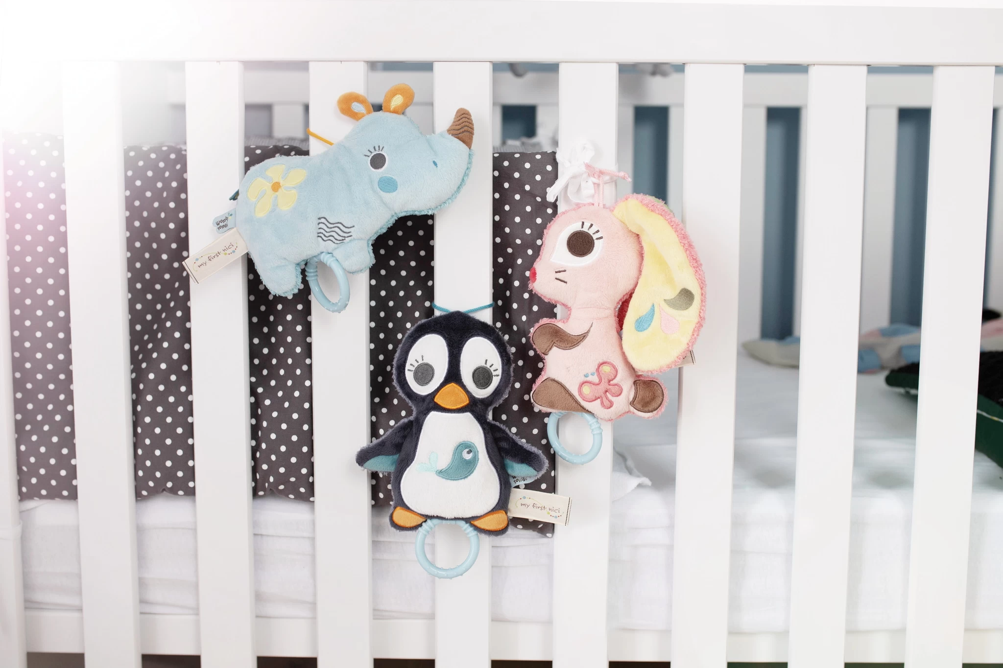 Nici 46579 Wombitombi Spieluhr 2D Nashorn Manuffi 20cm My first Nici