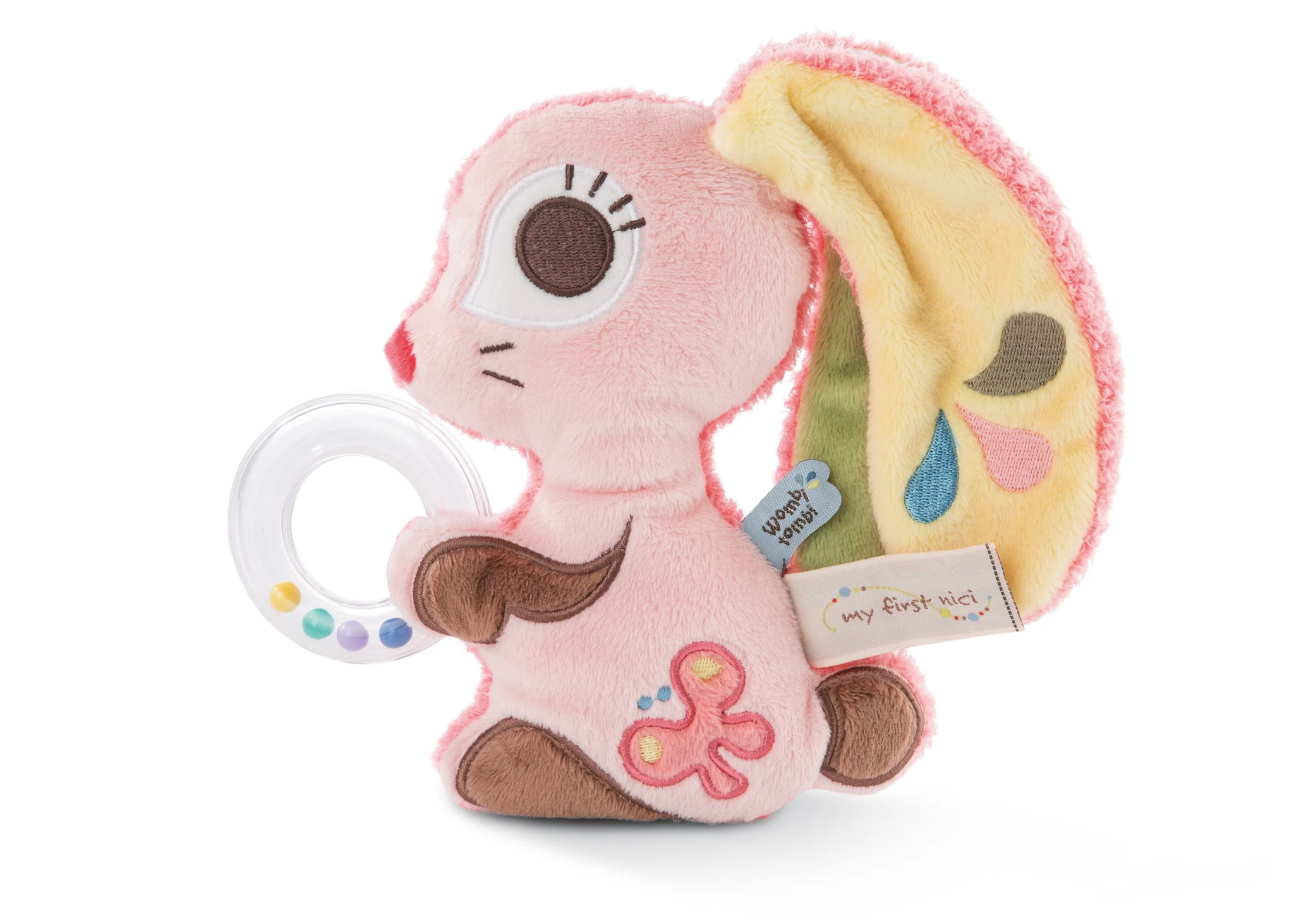 Nici 46583 Wombitombi Activity Schmusetier 2D Hase Hopsali 18cm My first Nici