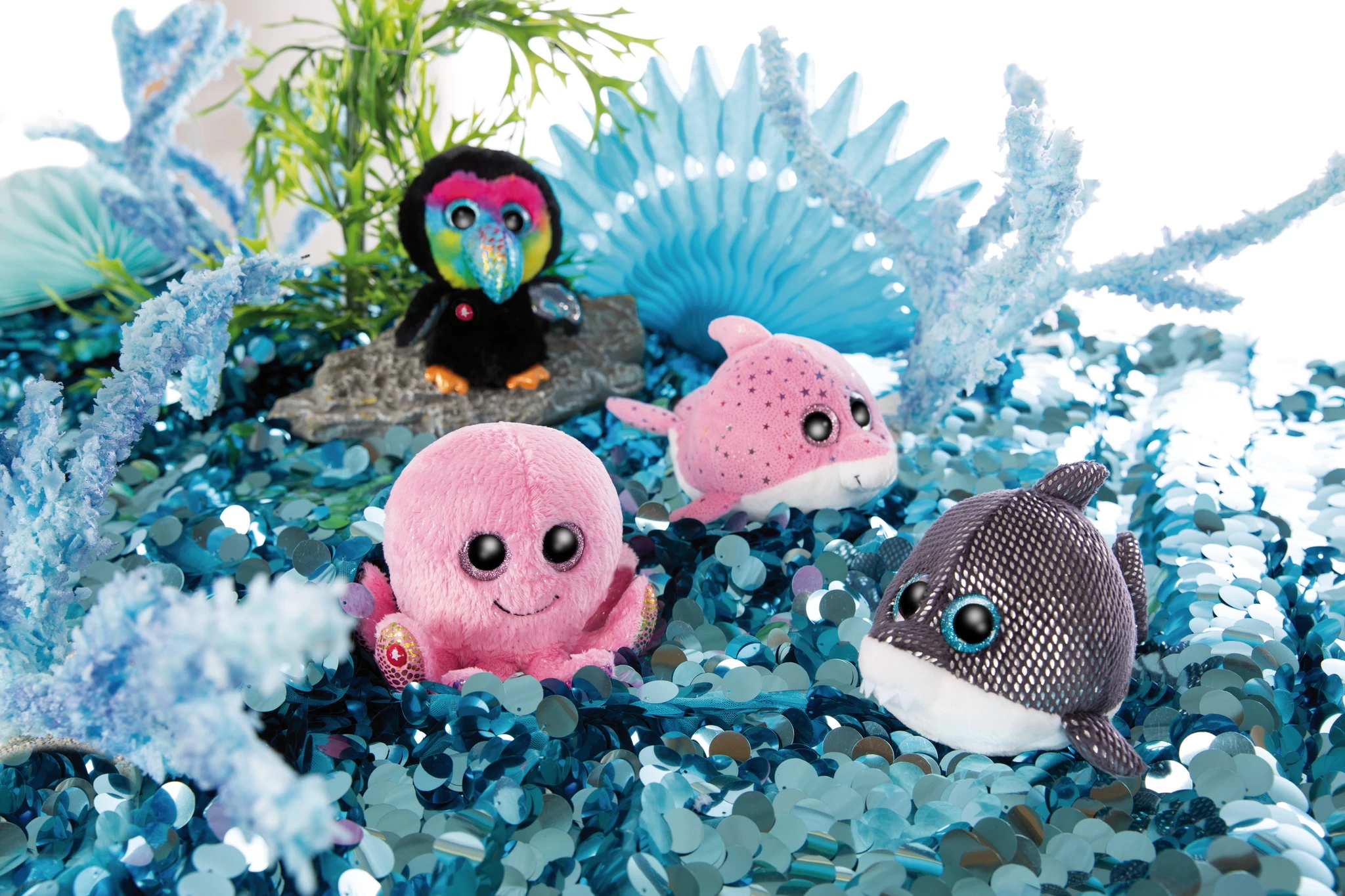 Nici 46963 Schlüsselanhänger Glubschis Summer Edition Oktopus Poli 8cm