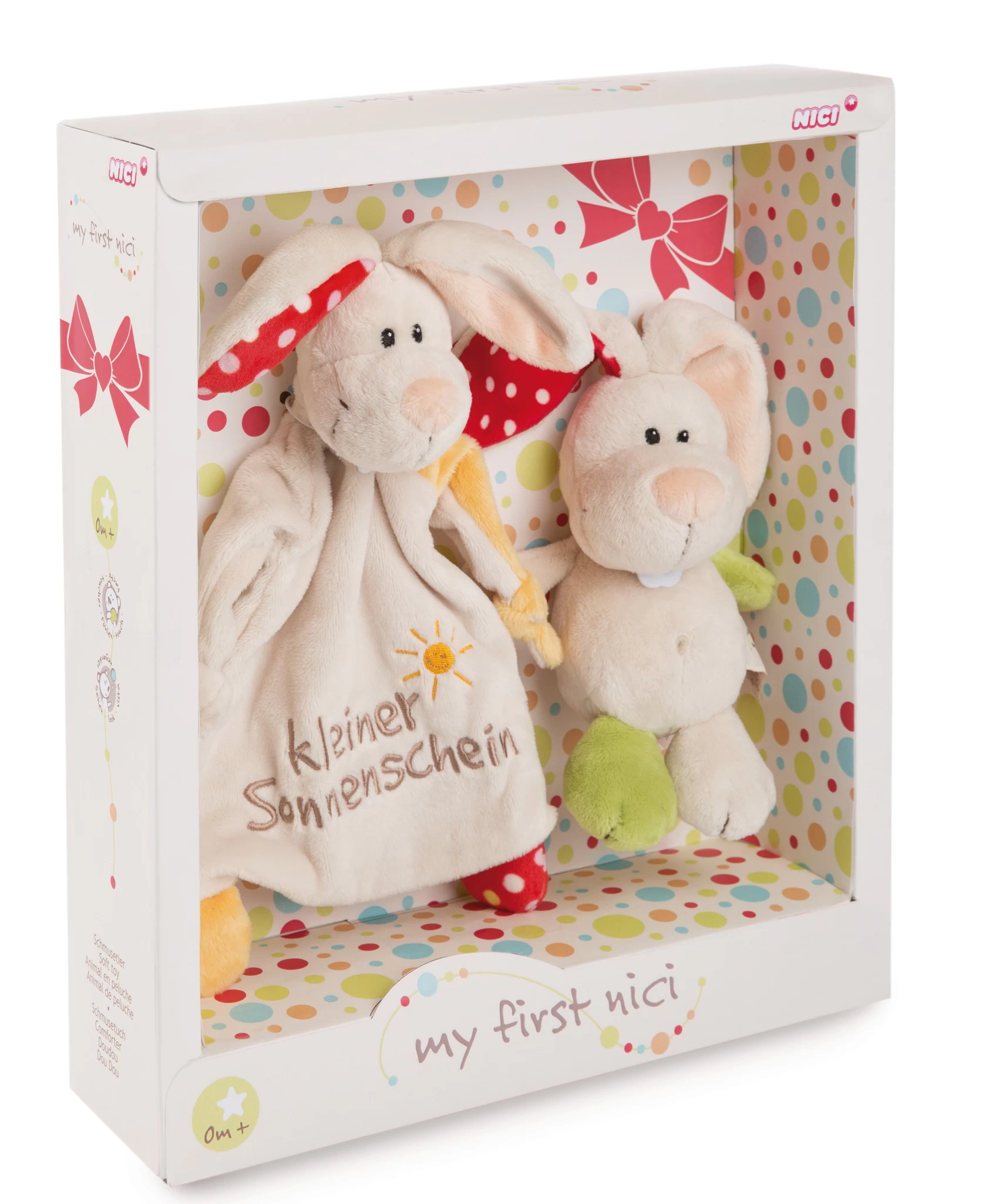 Nici 46996 Hase Tilli Schmusetier 18cm & Schmusetuch in Geschenkverpackung