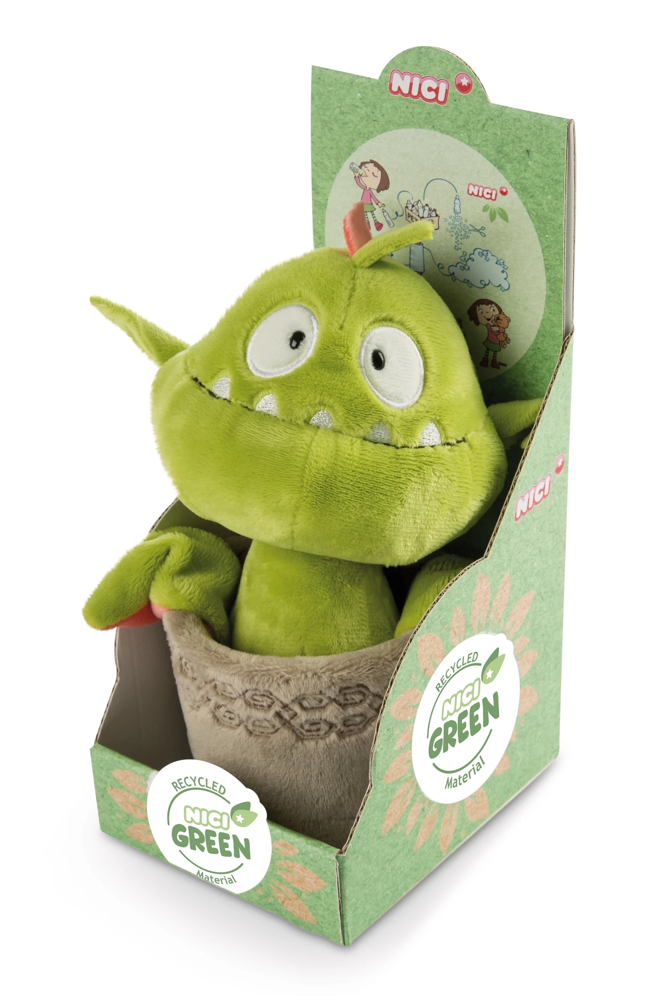Nici 47231 GREEN Fleischfressende Pflanze Gisela 20cm Plüsch Wild Friends