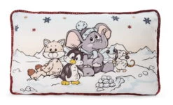 Nici 47293 Kissen Elefant, Pinguin, Schneefuchs 43x25cm Plüsch Winter Discovery