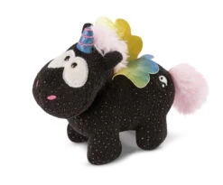 Nici 48415 Schwarzes Einhorn Rainbow Yin & Yang 13cm Stehend Plüsch Kuscheltier