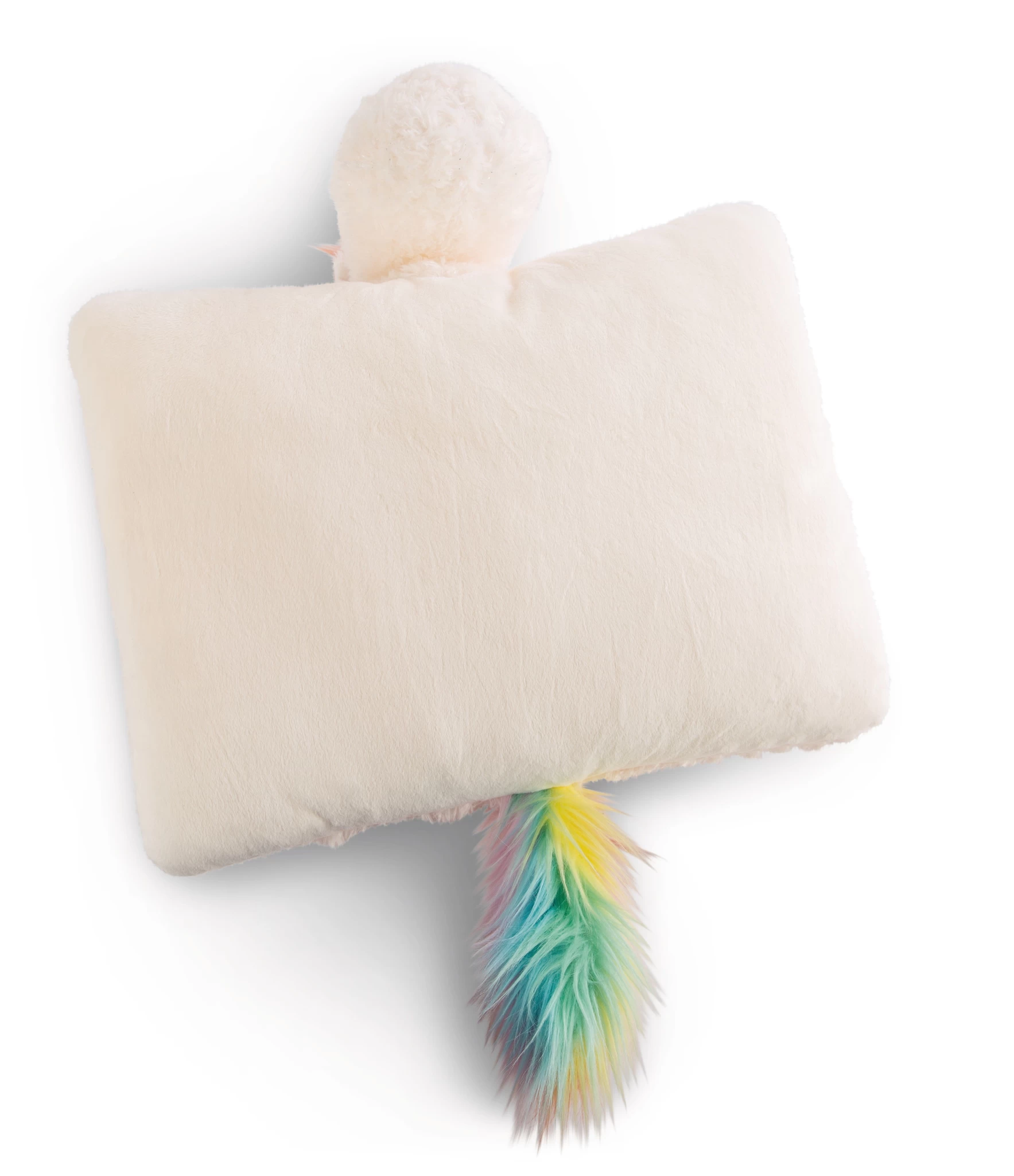 Nici 47383 Kuscheltierkissen weißes Einhorn Rainbow Yin & Yang 40x30cm Plüsch