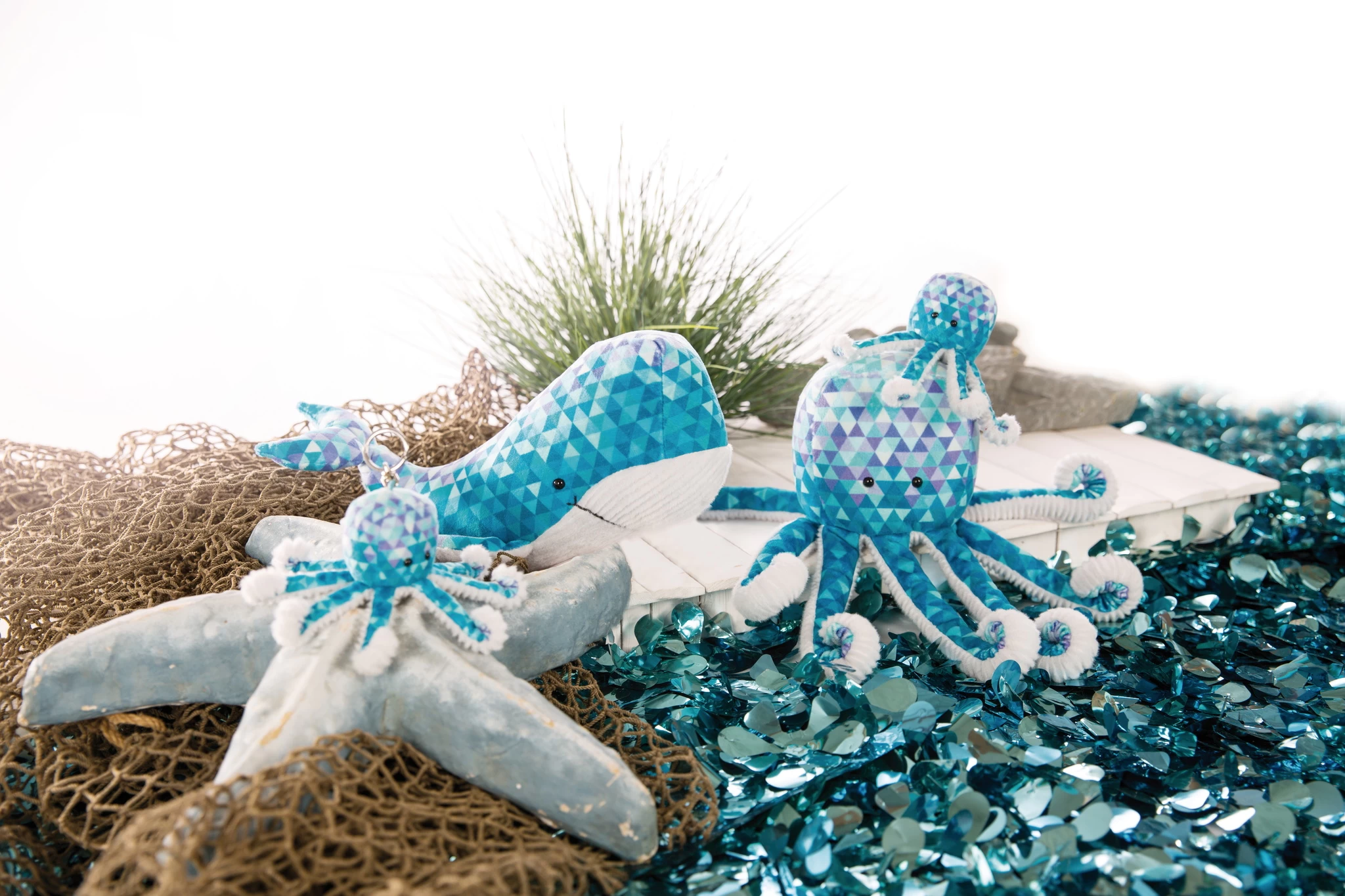 Nici 47435 MagNICI Oktopus 12cm Atlantic Friends Plüsch Polygondruck Magnetfigur