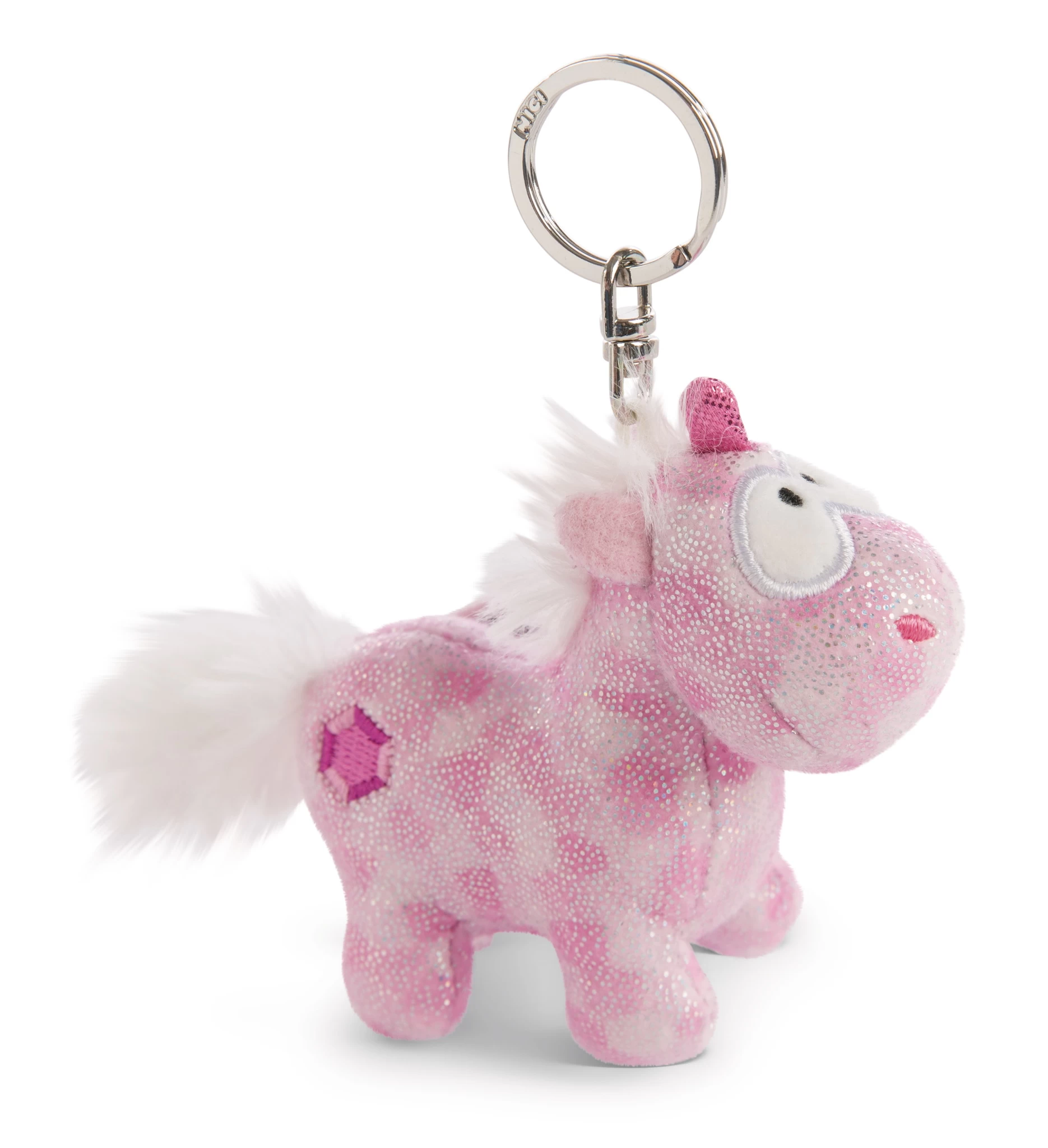 Nici 47630 Schlüsselanhänger Einhorn Pink Diamond 10cm Plüsch glitzernd