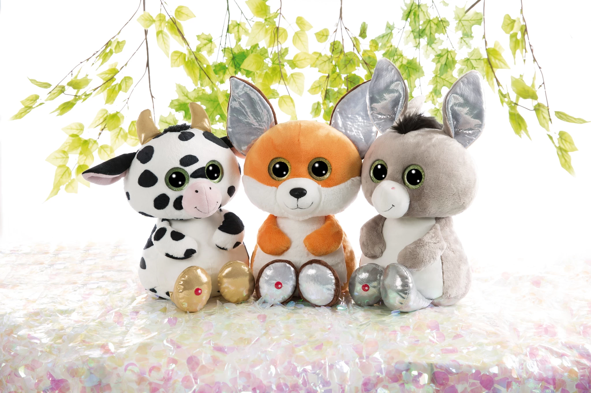 Nici 47826 Glubschis Farm Esel Donki 45cm Plüsch Kuscheltier Schlenker GREEN