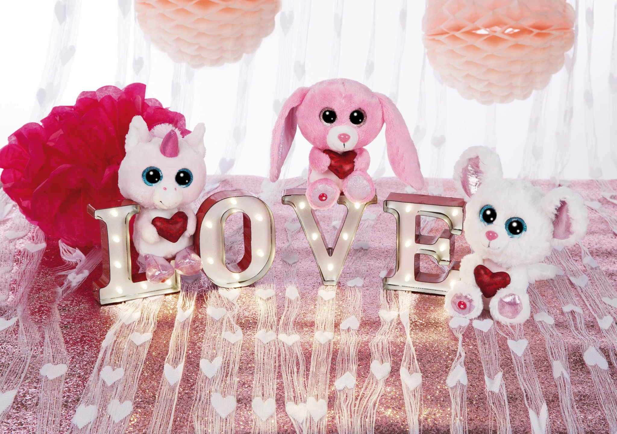 Nici 47882 Glubschis LOVE Hase Hearty Kay 15cm Plüsch Kuscheltier GREEN