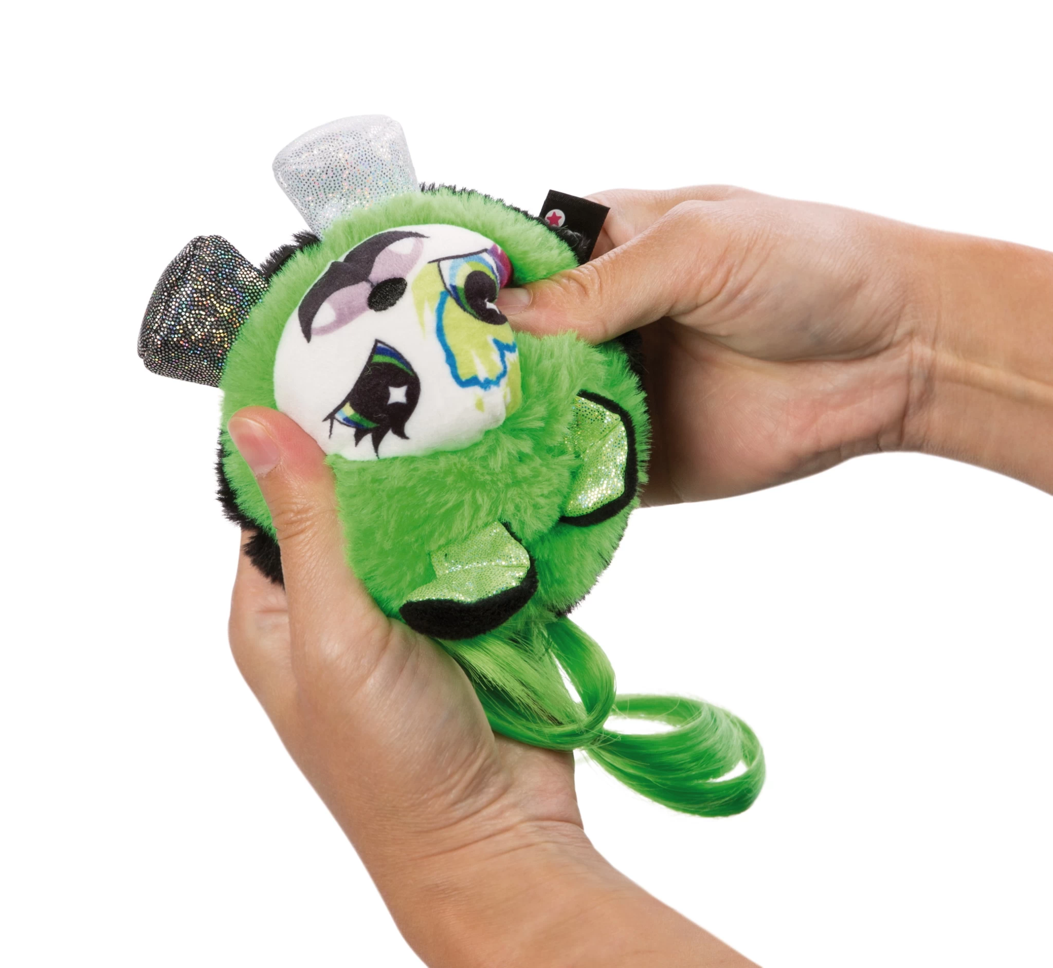 Nici 47907 Pixidoos Pets 2-in-1 Wendeplüsch Hund Bonbi 12cm grün-schwarz Plüsch