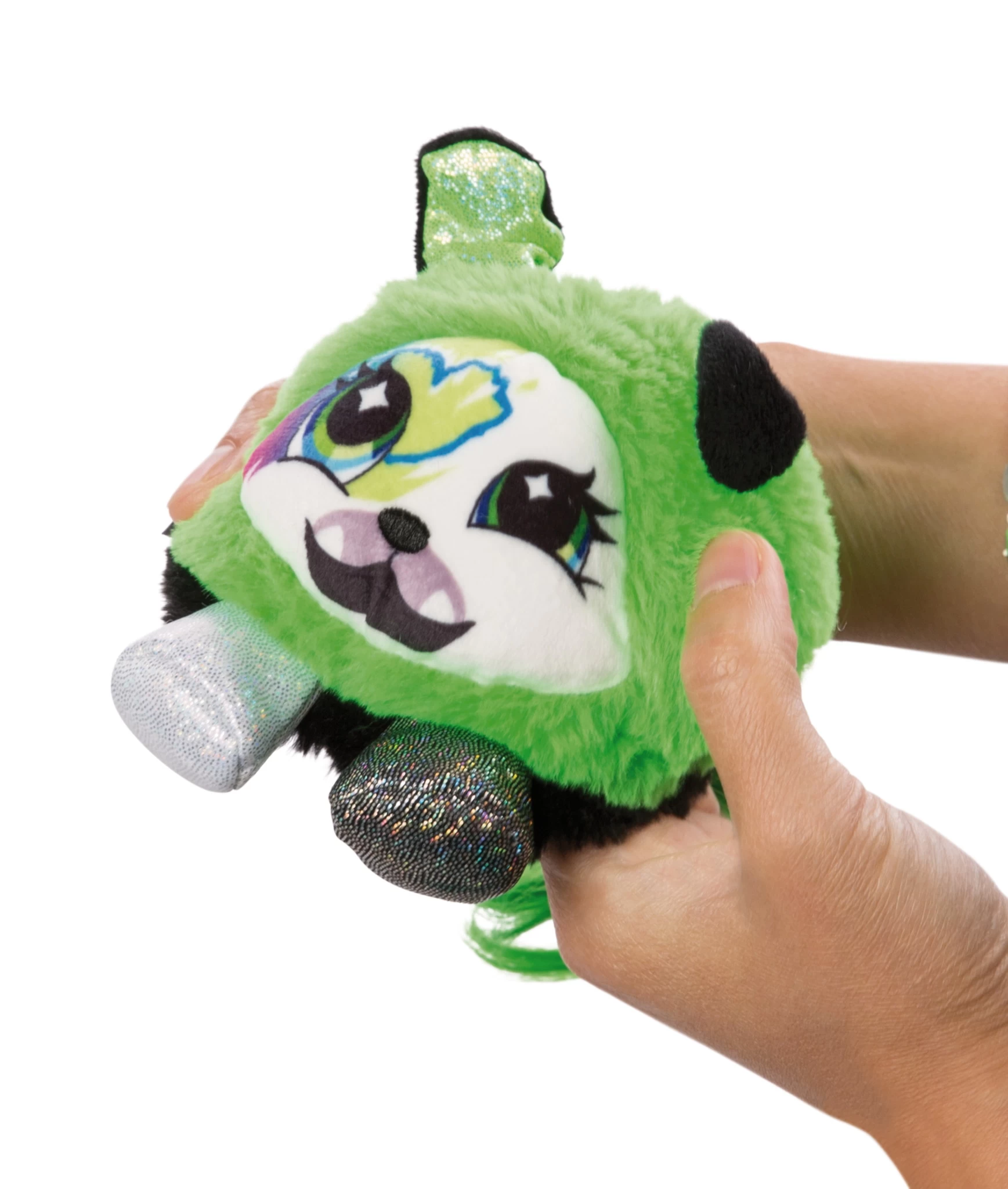 Nici 47907 Pixidoos Pets 2-in-1 Wendeplüsch Hund Bonbi 12cm grün-schwarz Plüsch