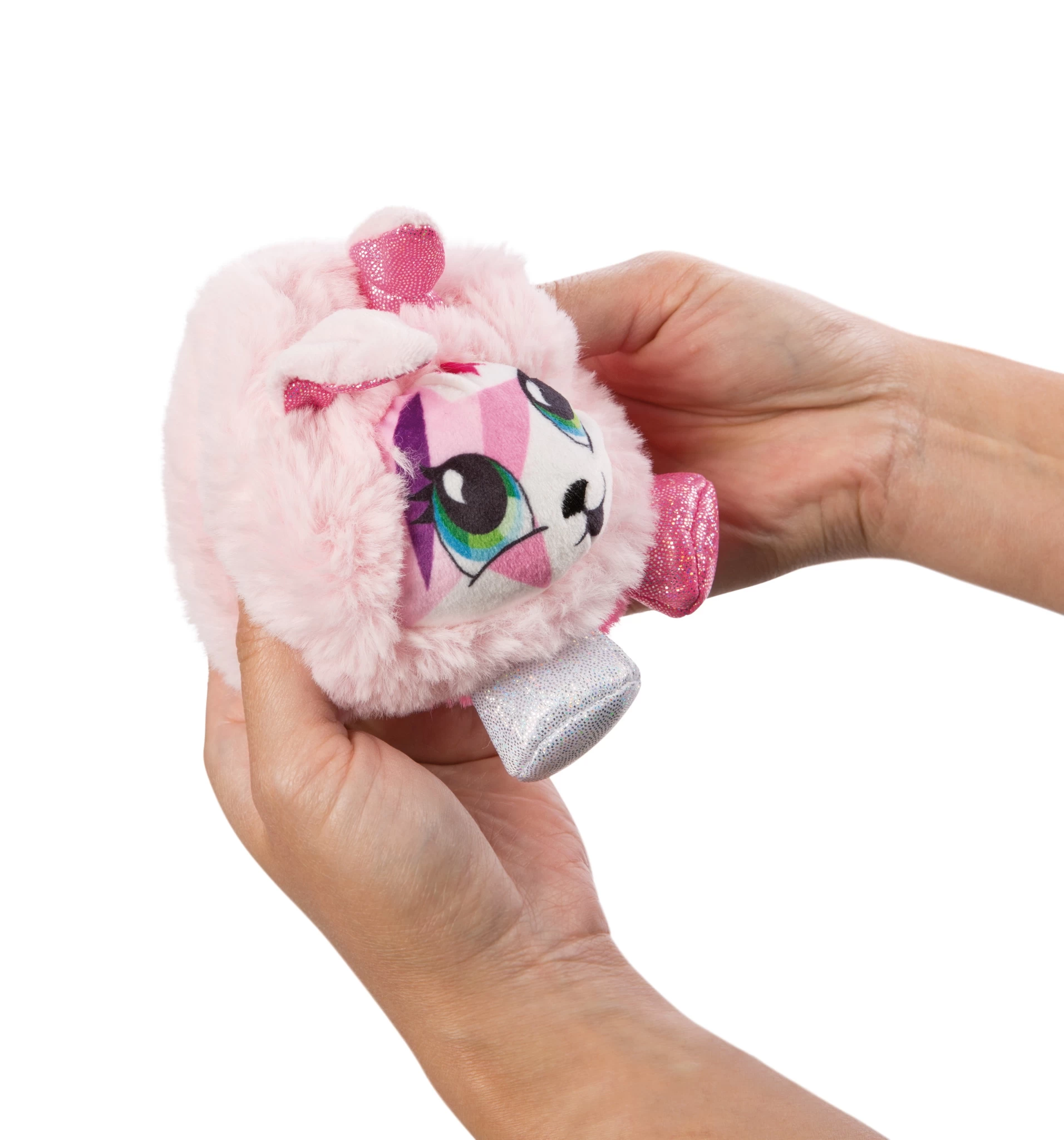 Nici 47908 Pixidoos Pets 2-in-1 Wendeplüsch Hase Pinbi 12cm rosa-pink Plüsch