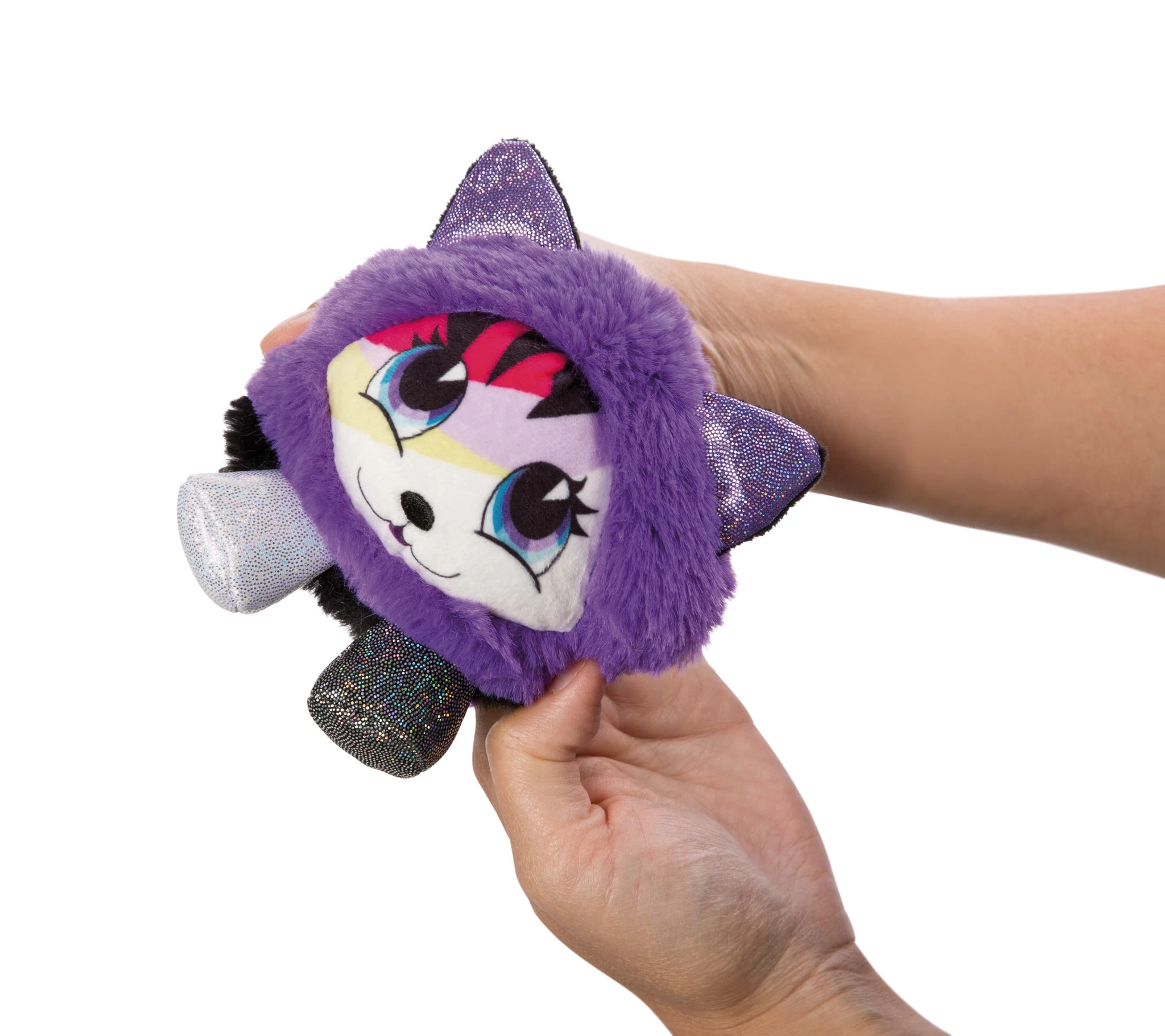 Nici 47909 Pixidoos Pets 2-in-1 Wendeplüsch Katze Sunbi 12cm lila-schwarz Plüsch