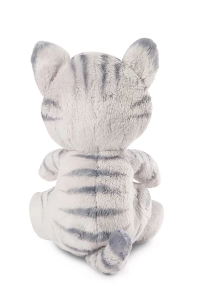 Nici 48086 Sleeping Kitties schlafende Katze im Körbchen 12cm Plüsch grau