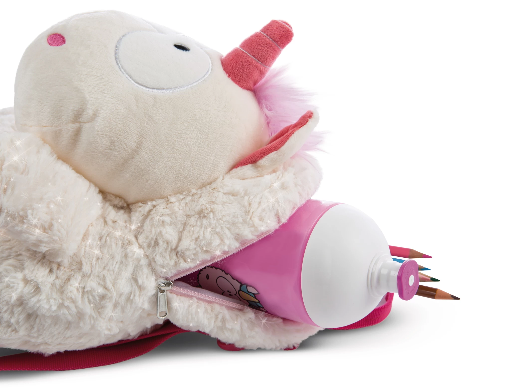 Nici 48171 Rucksack Einhorn Theodor im Schneeanzug figürlich Plüsch GREEN