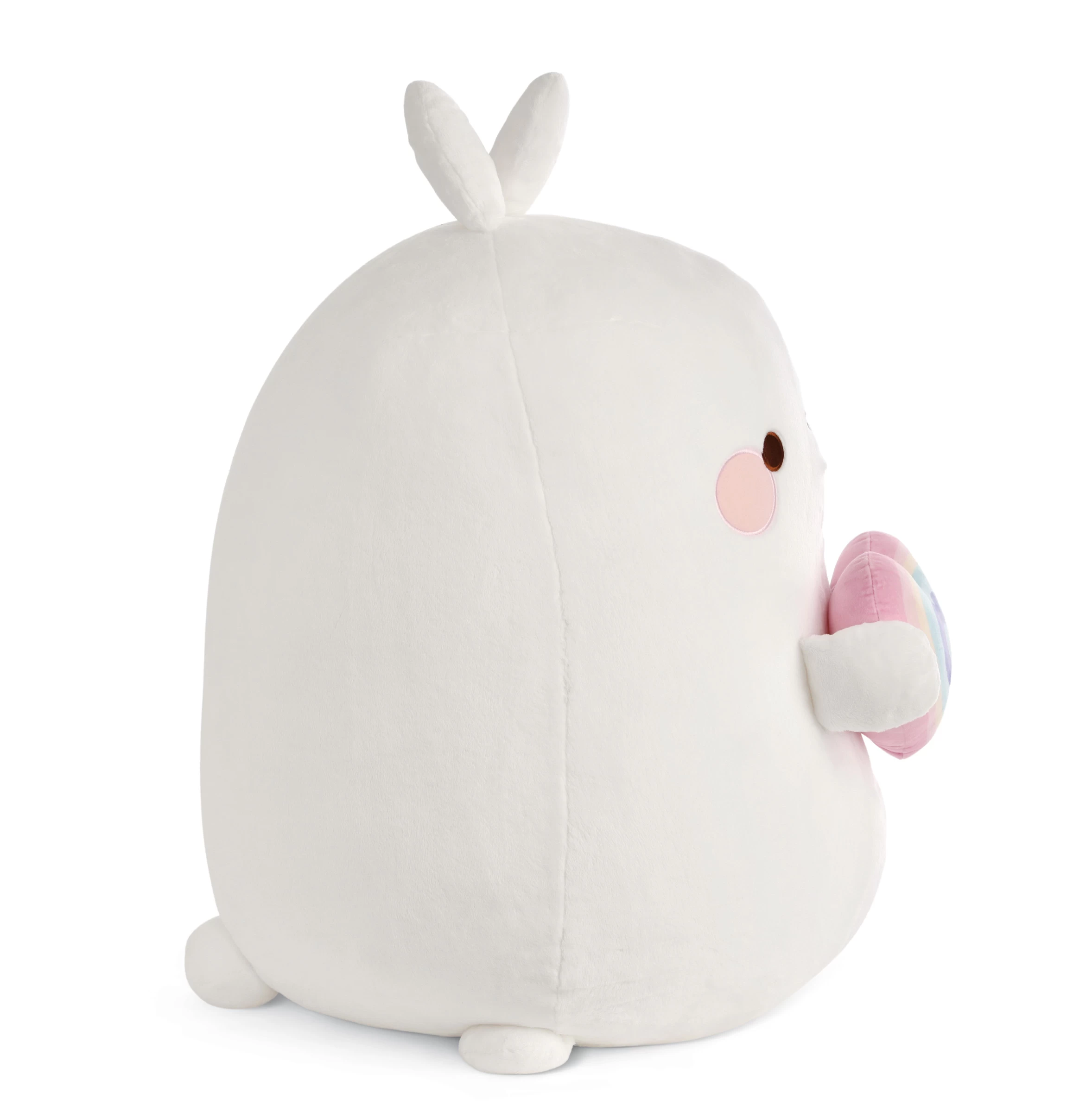 Nici 48227 Molang mit Regenbogenherz 80cm Stretch-Plüsch Kuscheltier Kawaii