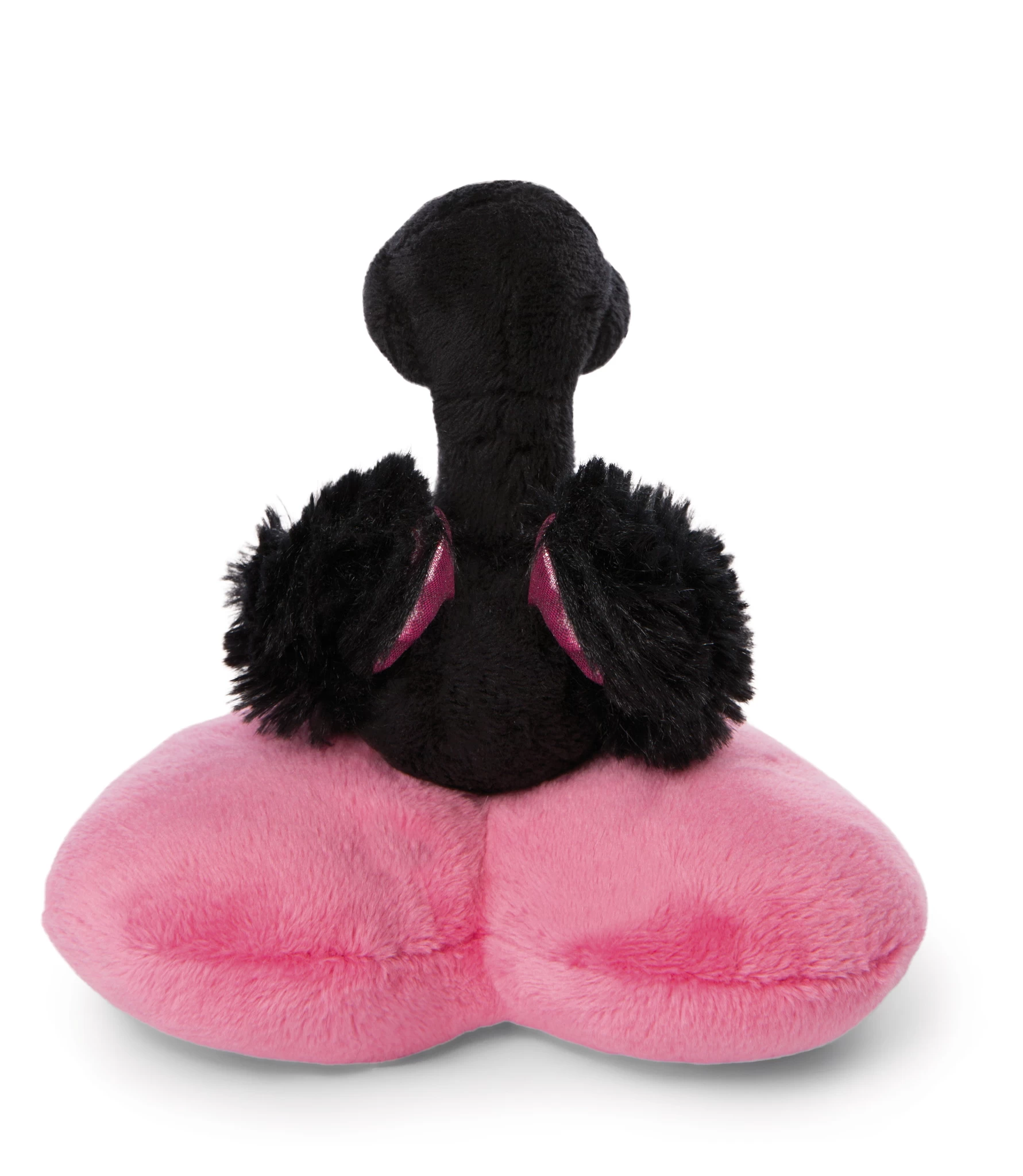 Nici 48265 Schwan schwarz auf Herzkissen ca 13cm Plüsch Love Classics GREEN