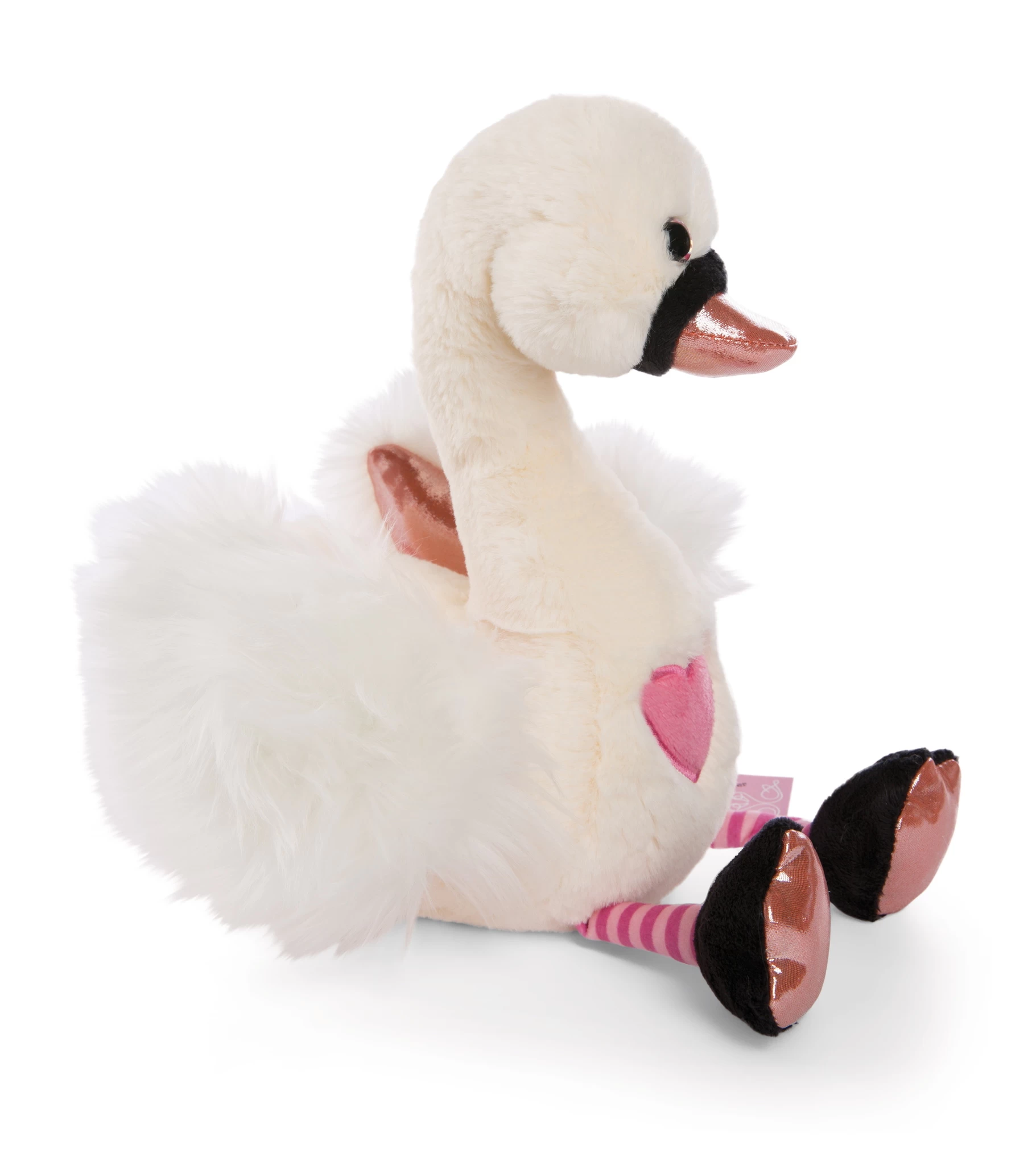 Nici 48266 Schwan weiß ca 25cm Plüsch Kuscheltier Love Classics GREEN