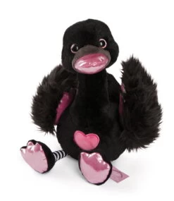 Nici 48269 Schwan Schwarz Ca 35cm Plüsch Kuscheltier Love Classics GREEN