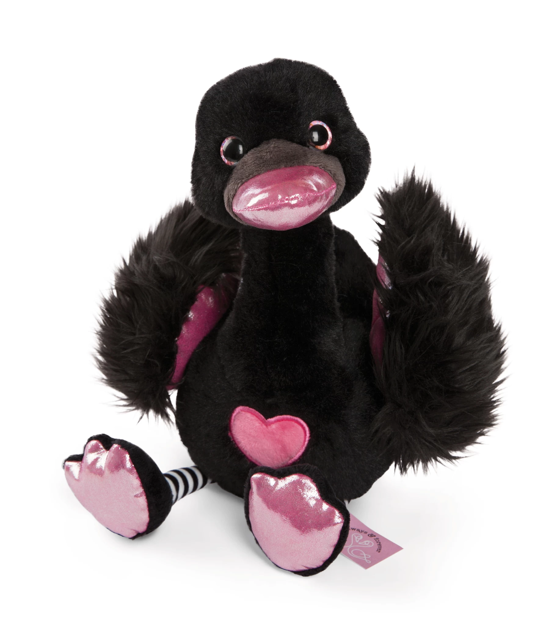 Nici 48270 + 48271 SET zwei Schwäne 50cm Plüsch Kuscheltier Love Classics GREEN