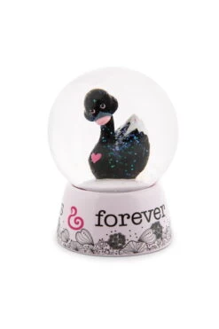 Nici 48283 Schüttelkugel Schneekugel Schwan Schwarz 6,5cm Love Classics