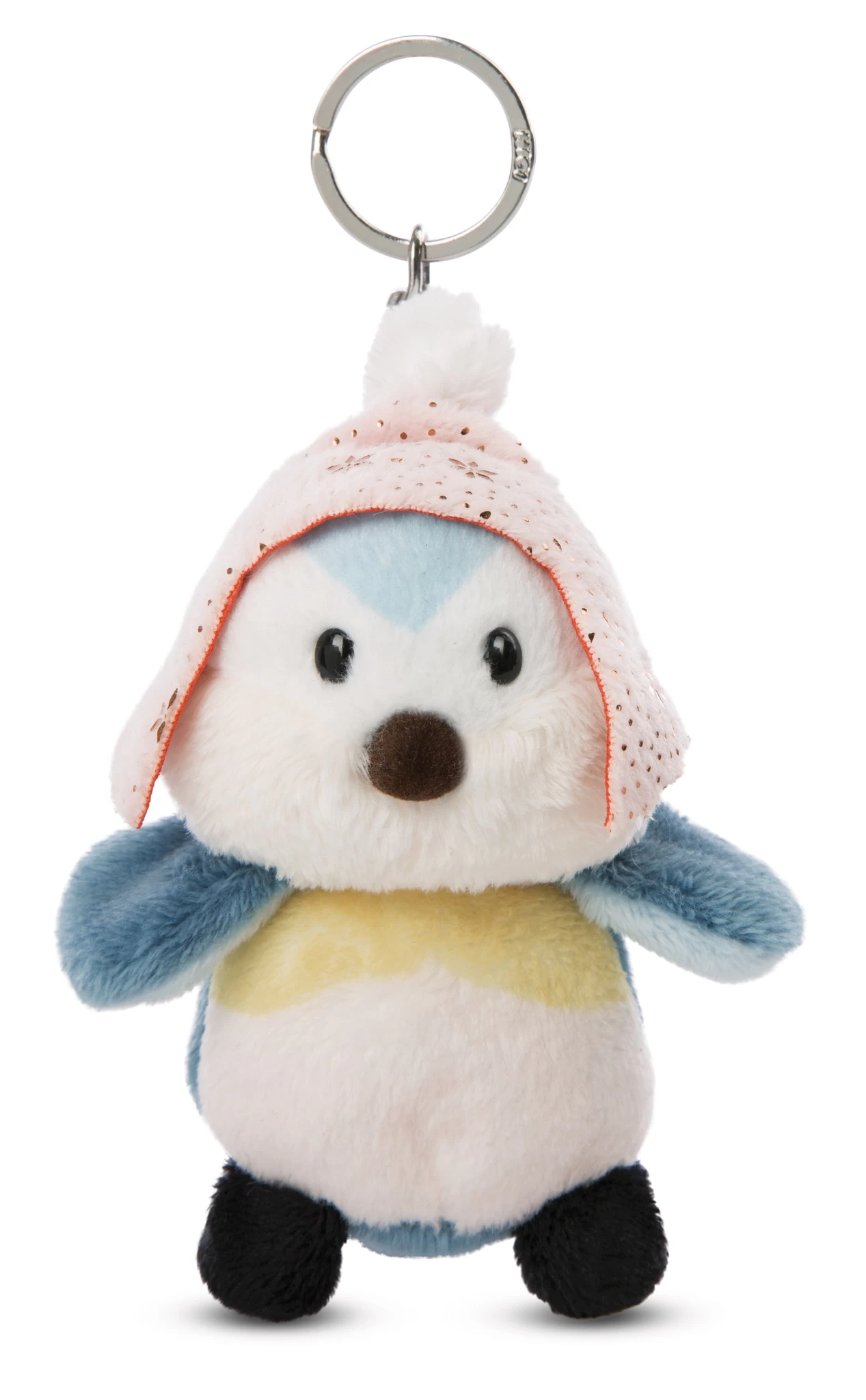 Nici 48303 Schlüsselanhänger Vogel Andoli Meise ca 10cm Winter Friends GREEN