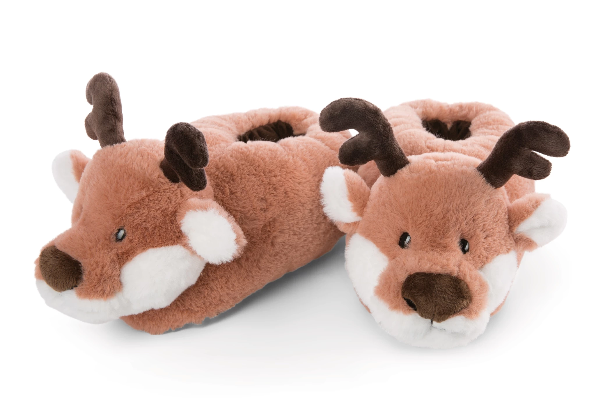 Nici 48338 Hausschuhe Rentier Jonte figürlich 34-37 Plüsch Winter Friends GREEN