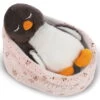 Nici 48356 Pinguin Noshy Schlafend Im Körbchen 12cm Plüsch Winter Friends GREEN